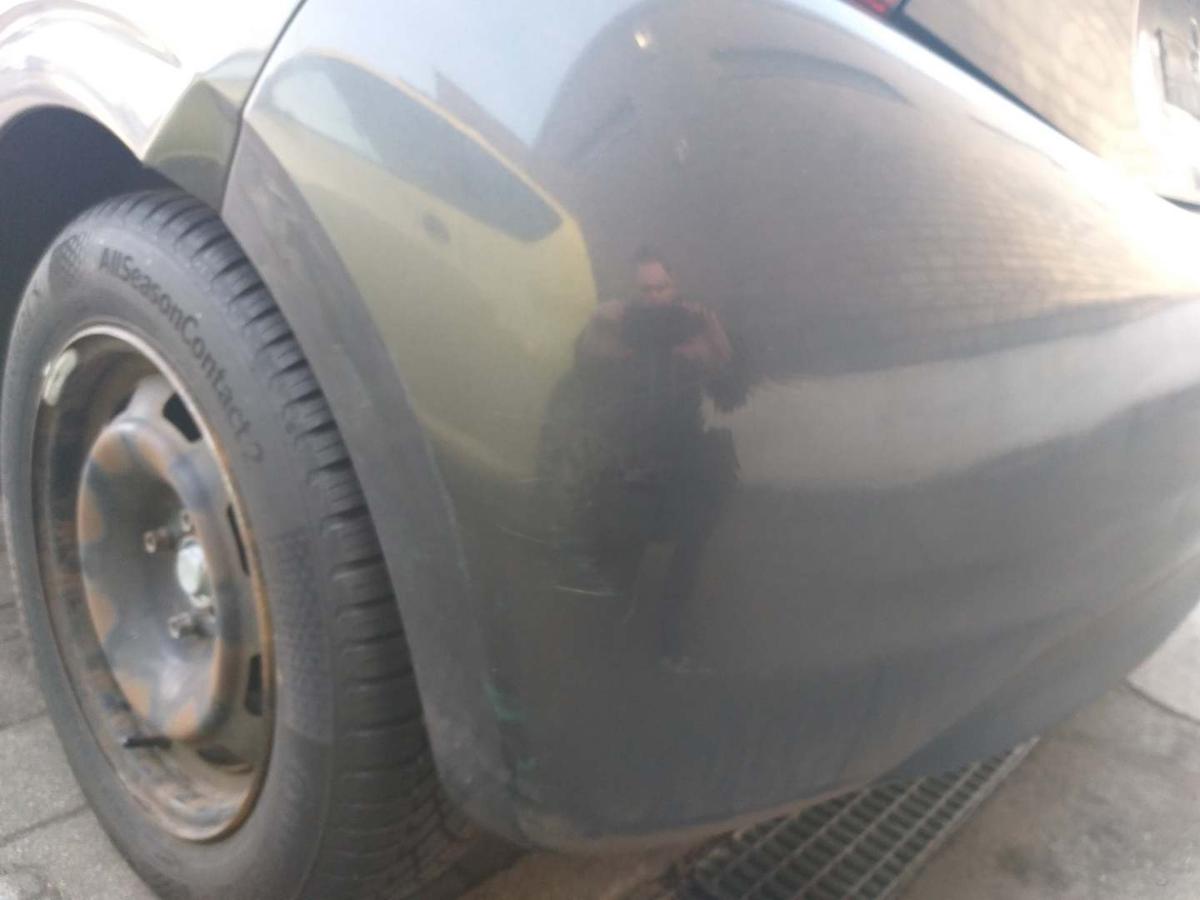 Peugeot 208 original Sto&szlig;stange Stossf&auml;nger hinten KTP Grau Shark Bj.2015